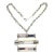 Emilio Pucci Futuristic Chrome Metal and Silk Abstract Choker Necklace For Sale