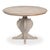 French Country Antiqued Bistro Table with Scrolled Pedestal, 42 Inch For Sale - Image 3 of 12