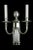 Contemporary Capitale Sconce in Silver Finish For Sale - Image 3 of 3