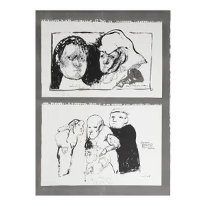 El Siniestro, José Luis Cuevas Lithograph