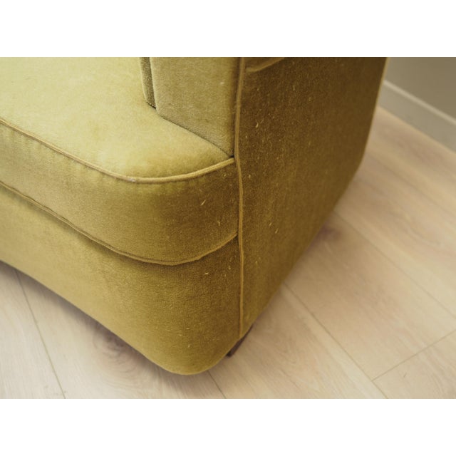 Vintage Danish Sofa in Green Velour, 1960s For Sale - Image 12 of 17