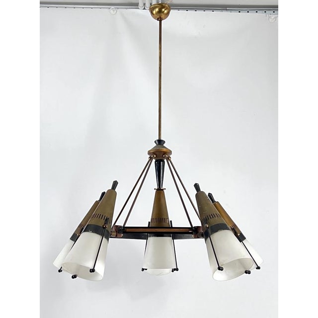 Mid-Century Modern Sputnik Chandelier by Stilnovo, Italy, 1950s For Sale - Image 11 of 18