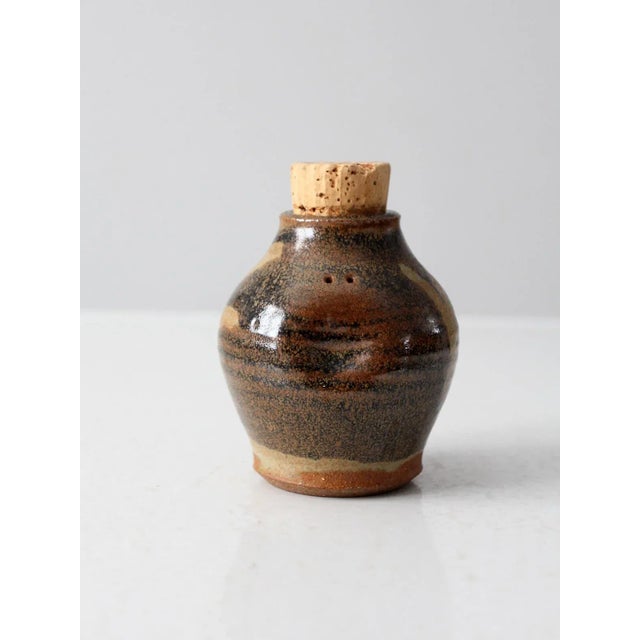Farmhouse Vintage Studio Pottery Jar For Sale - Image 3 of 13