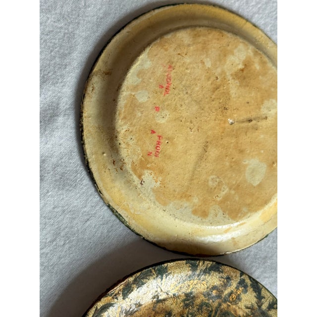 Vintage Mid-Century Paper Mâché Alcohol-Proof Coasters Set of 6 For Sale - Image 10 of 10