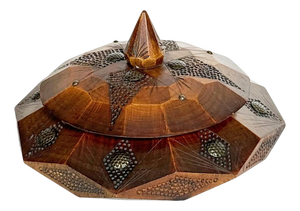 Vintage Wooden Gold Box, France, 1970s