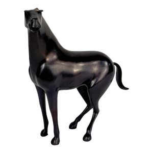 20th Century Loet Vanderveen Modern Bonze Horse Sculpture