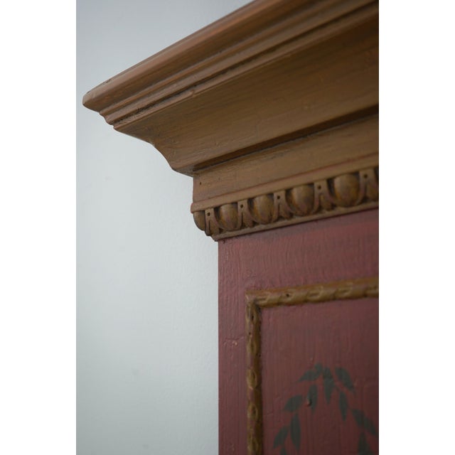Traditional Stunning Artist Signed Hand Painted Large Trumeau Mirror For Sale - Image 3 of 11