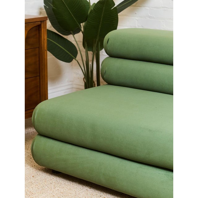 Made to Order Sofa in Forest Green For Sale - Image 10 of 12