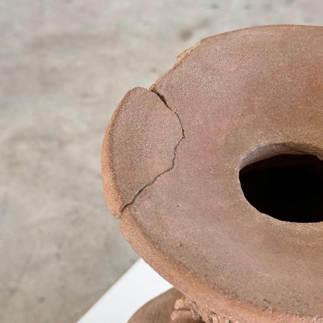 Ceramic Antique Majapahit Terracotta Handmaiden Figure, 1500 For Sale - Image 7 of 18