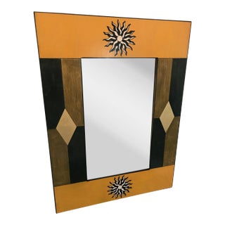 2000s Custom Hand Painted Mirror For Sale