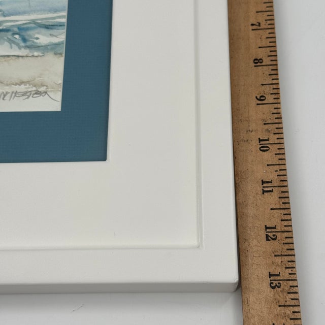 Original Cape May Beach Watercolor Painting by Al Manchester For Sale - Image 10 of 12