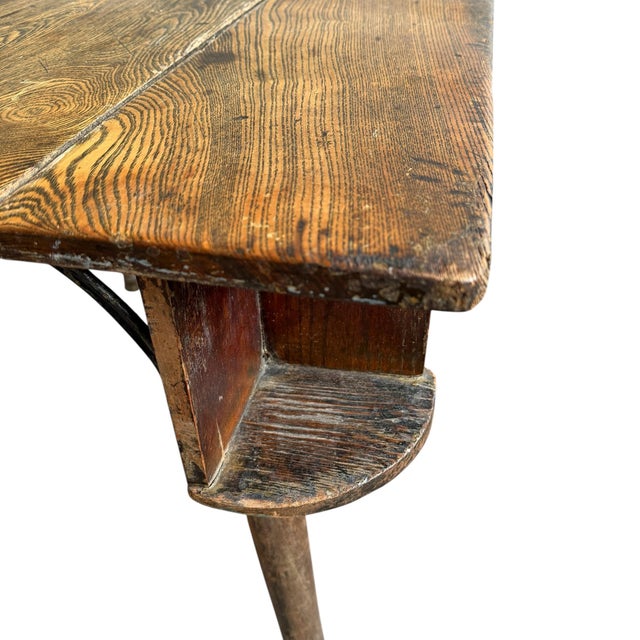 19th Century American Tavern Poker Table For Sale - Image 9 of 13