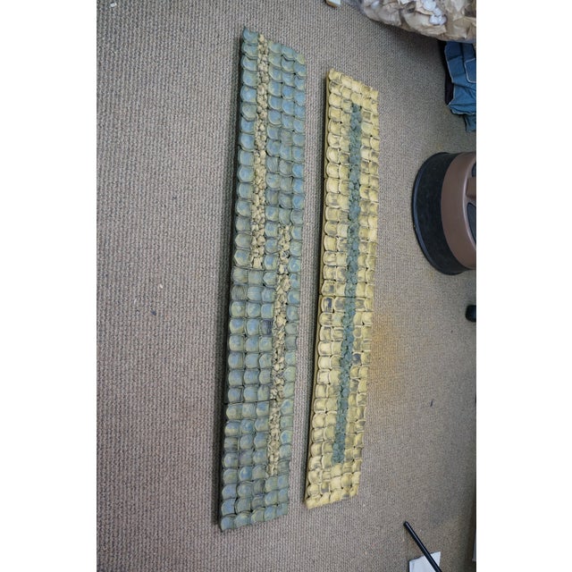 2005 Yelyn Vivoni "Camino Iluminado Ii" Modern Ceramic Tile Hanging Wall Art 43" For Sale - Image 4 of 18