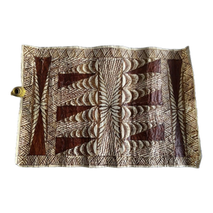 Vintage Fijian Masi Barkcloth Panel