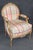 Textile Pair of Louis XVI Style Gilt Carved Arm Chairs With Plaid Upholstery For Sale - Image 7 of 15