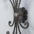 Metal Italian Wall Lamp with Iron Decorations For Sale - Image 7 of 9