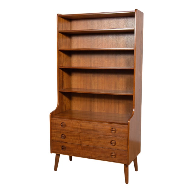 Mid-Century Modern Danish Teak Shelf, 1960s For Sale