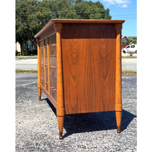 Fully-Refinished Mid Century Henredon Niner For Sale - Image 9 of 13