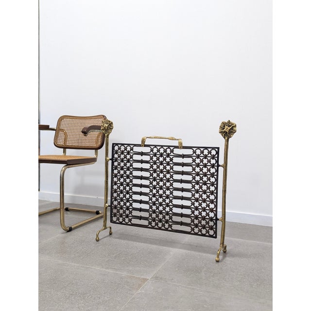 Metal Bronze and Wrought Iron Spark Flask by David Marshall, 1970s For Sale - Image 7 of 16
