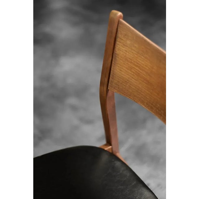 Scandinavian Dining Chairs in Beech and Teak, 1960s, Set of 4 For Sale - Image 4 of 12