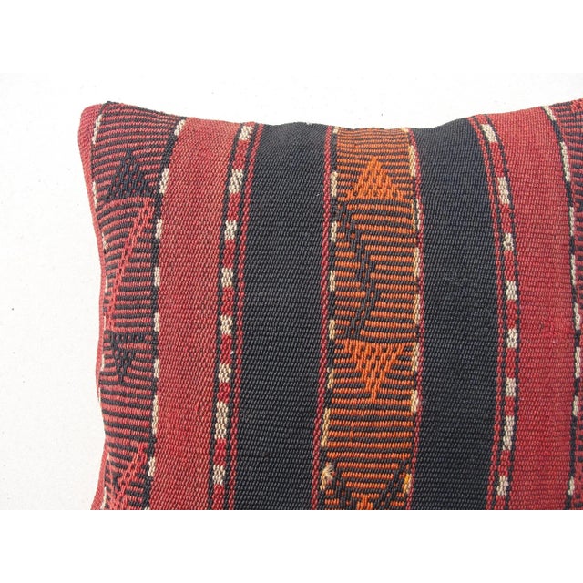 1960s Kilim Pillow Cushion Cover 16" For Sale - Image 5 of 9