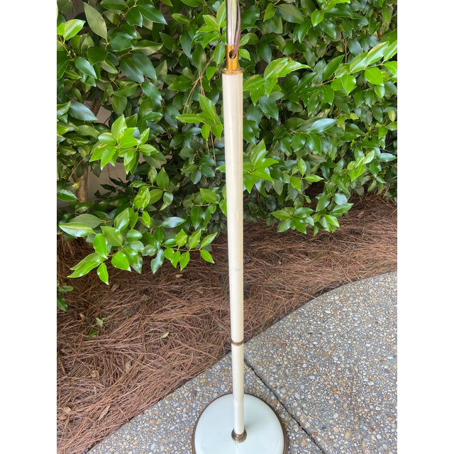 Mid 20th Century Vintage Mid Twentieth Century Toleware Metal Floor Lamp For Sale - Image 5 of 8