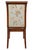 Traditional Circa 2010 French Regency Style Mahogany-Finish Upholstered Dining Chairs – Set of 4 For Sale - Image 3 of 5