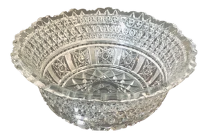 Large 8.75" American Brilliant Cut Bowl