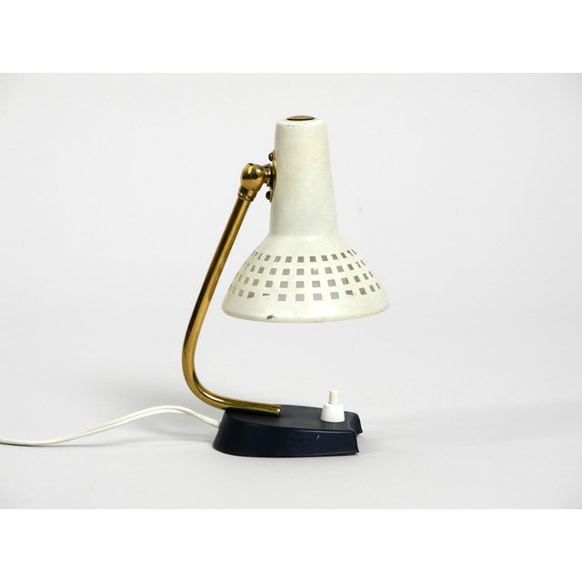 1950s Mid-Century Modern Metal Bedside Lamp with Adjustable Shade, 1950s For Sale - Image 5 of 11