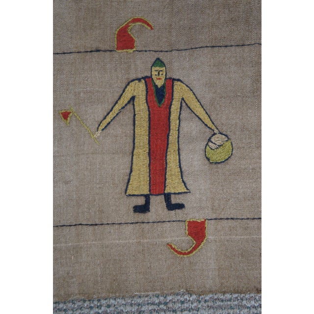 Textile Mid 19th Century Figural Camel Bat Tent Decoration Wall Hanging Textile Tapestry For Sale - Image 7 of 10