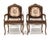 Early 20th Century Set of Four (4) Louis XV Style Carved Chairs For Sale - Image 4 of 9