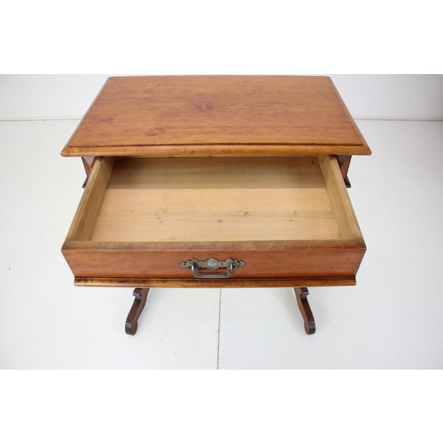 Solid Wood and Veneer Sewing Table, 1895 For Sale - Image 5 of 16