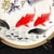 White Chinese Ceramic Plate,Famille Rose Porcelain Plate Hand Painted Flowers and Fish Pattern For Sale - Image 8 of 11