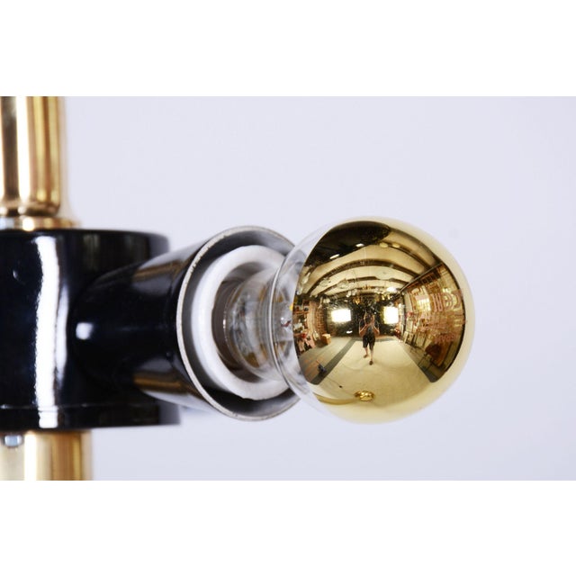 1960s Mid-Century Brass Floor Lamp attributed to Kamenický Šenov, 1960s For Sale - Image 5 of 10