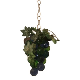 Mid Century Grape Cluster Swag Light Fixture Made of Lucite For Sale