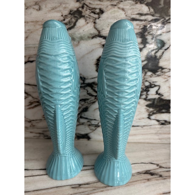 1990s Koi Fish Shaped Vase, Pair For Sale - Image 5 of 6