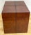 Brown Late 20th Century French Modern Stitched Leather Rectangular Table Box For Sale - Image 8 of 13
