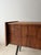 Brown Mid-Century Drop-Front Chest in Walnut with Brass Handles For Sale - Image 8 of 16