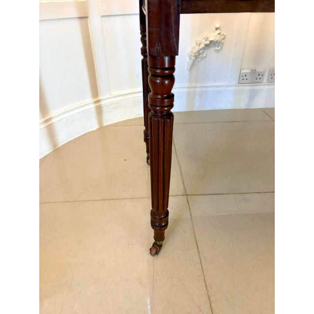 Antique Regency Mahogany Drop-Leaf Pembroke Table, 1830 For Sale - Image 10 of 11