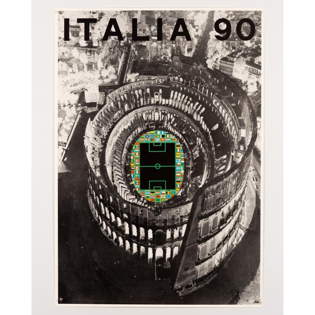 FIFA World Cup Italia 90 Poster by Alberto Burri, 1990 For Sale - Image 3 of 9