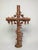 Antique Cast Iron Virgin Mary Cross with Roses, circa 1890–1915 An outstanding antique cast iron memorial cross featuring...