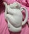 Italian Vintage Mid-Century Italian White Glazed Ceramic Monkey and Snake Pitcher / Carafe For Sale - Image 3 of 7
