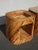 1970s Pair of Vintage Mid Century Bamboo Split Reed End Tables ~ Nightstands 2 Tier For Sale - Image 5 of 12
