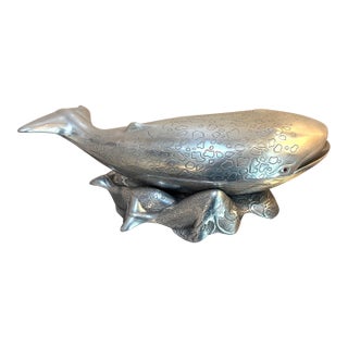 Arthur Court 1979 "Whales" Pewter Large Serving Tureen For Sale