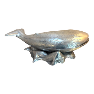 Arthur Court 1979 "Whales" Pewter Large Serving Tureen