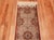 Nazmiyal Collection 1950s Fine Silk Pile Floral Vintage Persian Qum Short Runner Rug For Sale In New York - Image 6 of 8