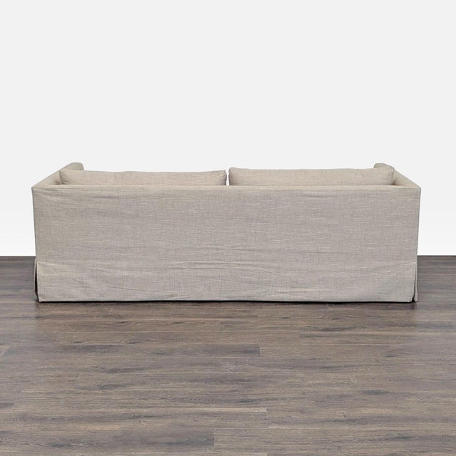 2020s Crate and Barrel Magritte Modern Beige Loveseat With Removable Cushions For Sale - Image 5 of 9