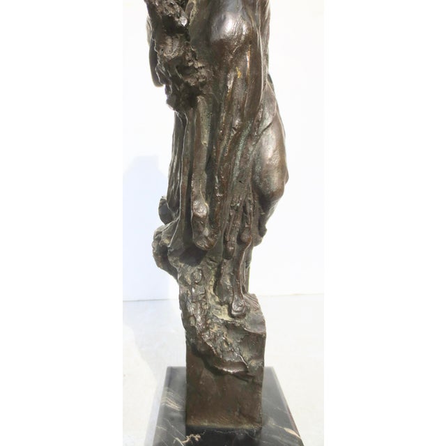 Italian Bronze Allegorical Figure by A. Stagliano Circa 1920 For Sale - Image 12 of 16