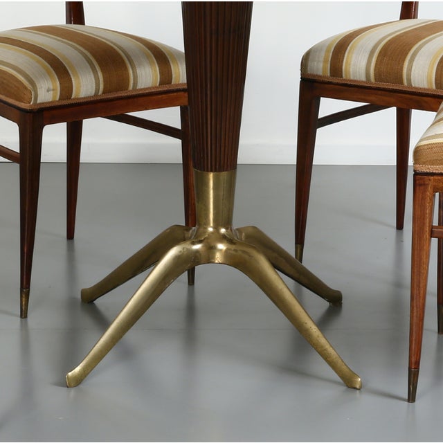 Mid-Century Modern Table and Chairs from Melchiorre Bega, 1950s, Set of 5 For Sale - Image 3 of 4