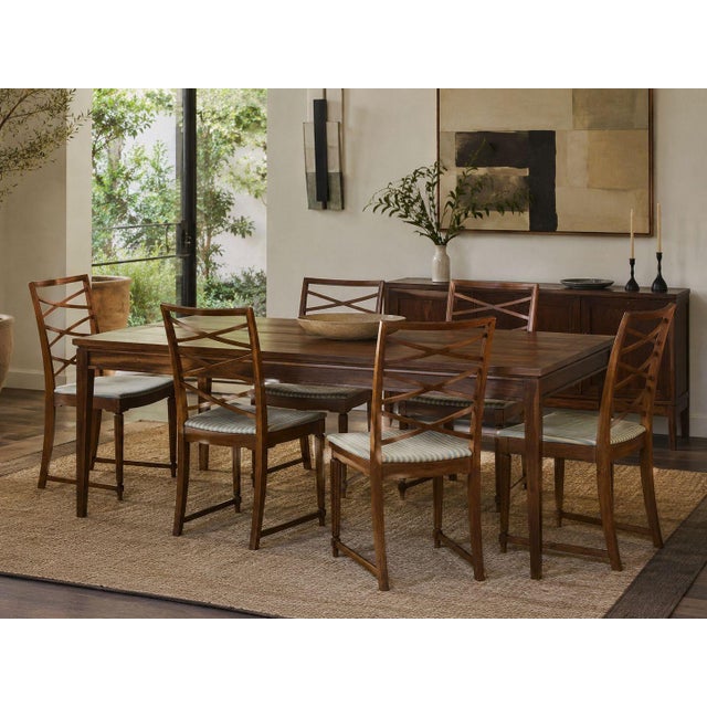 Scandinavian Mid-Century Modern, Six Dining or Side Chairs, Beech, Fabric, Scandinavia, 1900s Set of six modernist dining...